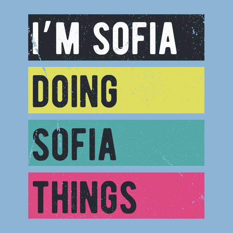 Ich bin Sofia und mache Sofia-Dinge in Retro-Farben