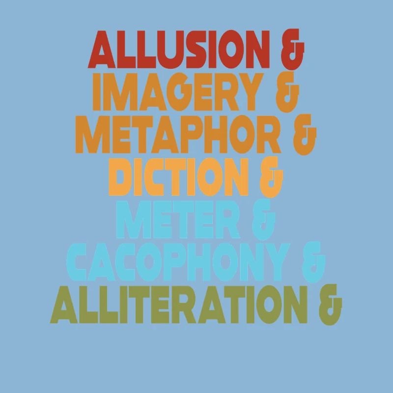 Literary Devices Typography Stack