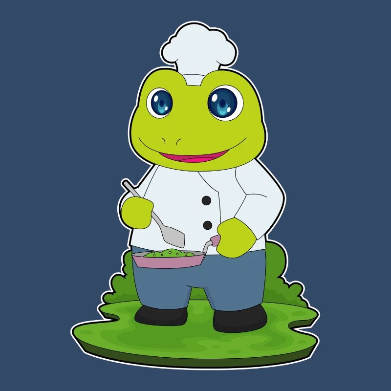 Cuisson à la poêle de cuisson à grenouilles