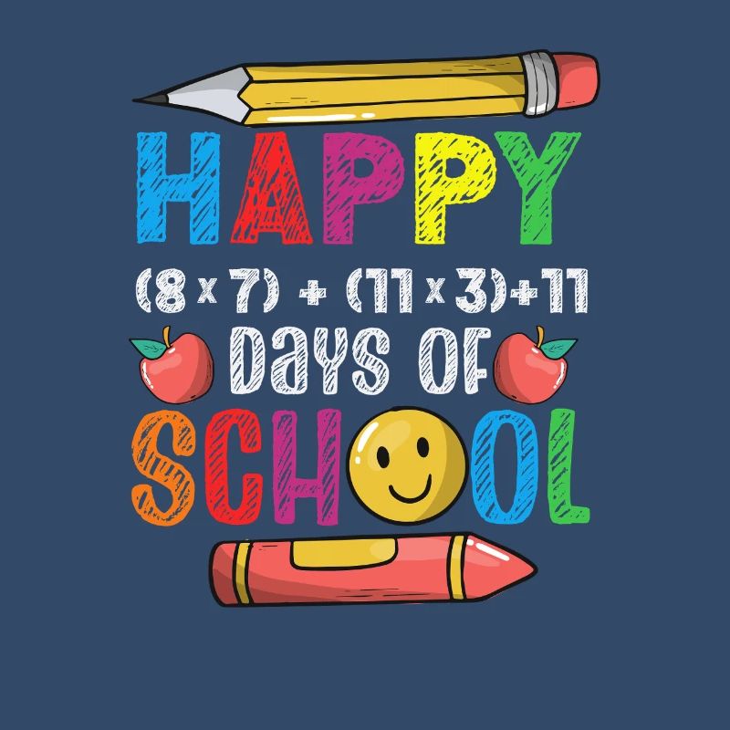 100 Days School Math Equation Formula