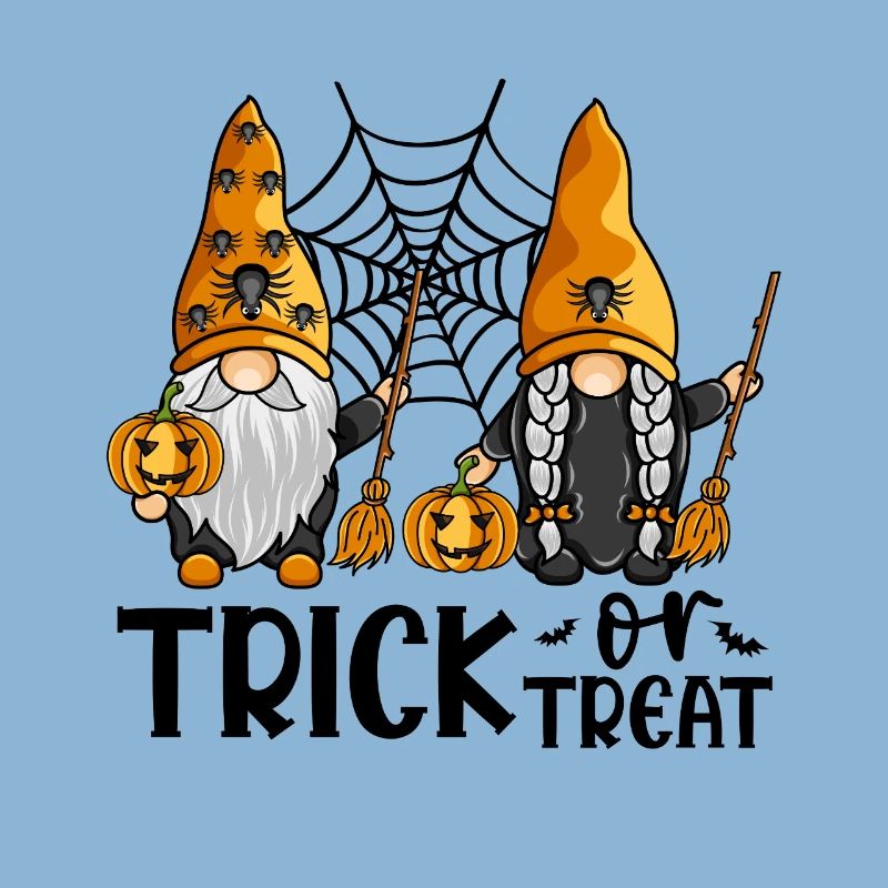 Halloween-Gnome zum Süßes-oder-Saures-Treffen