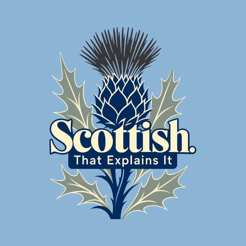 Scottish That Explains It Funny Scot Pride Thistle