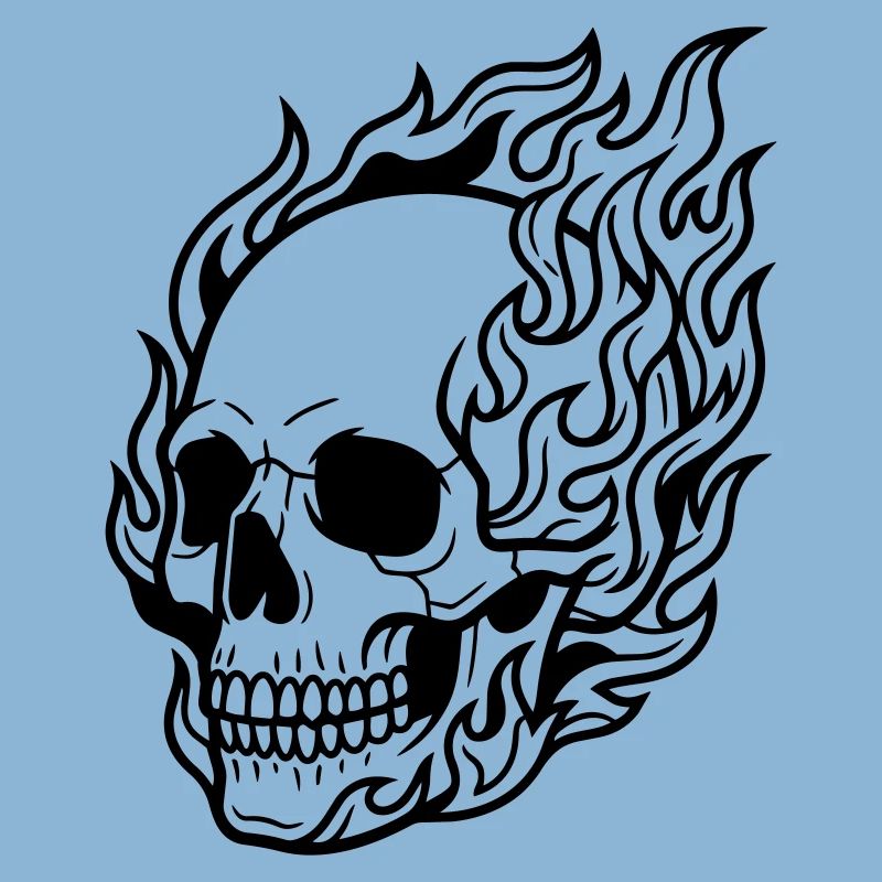 skull flame
