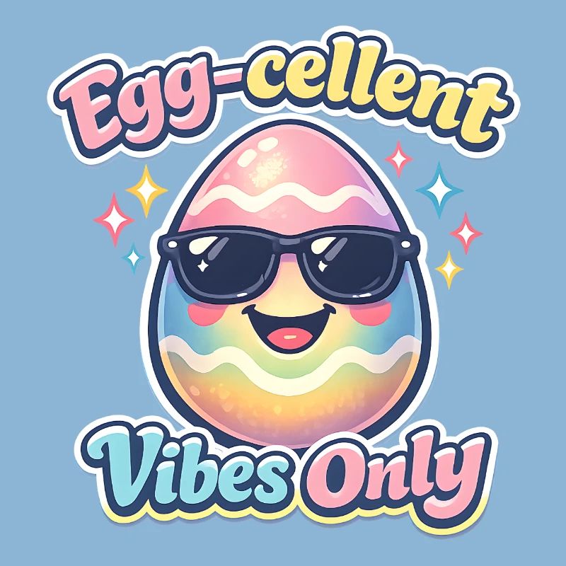 Egg Cellent Vibes Only Easter Easter Egg