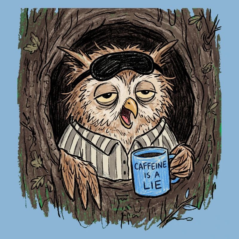 Caffeine is a Lie Eule Kaffee