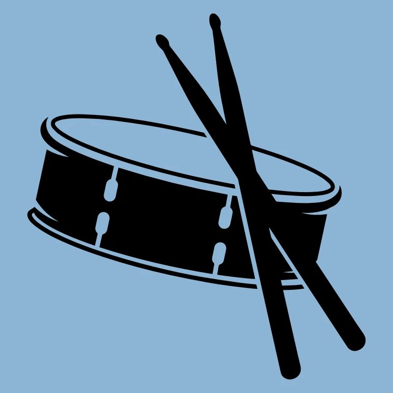 A drum and sticks