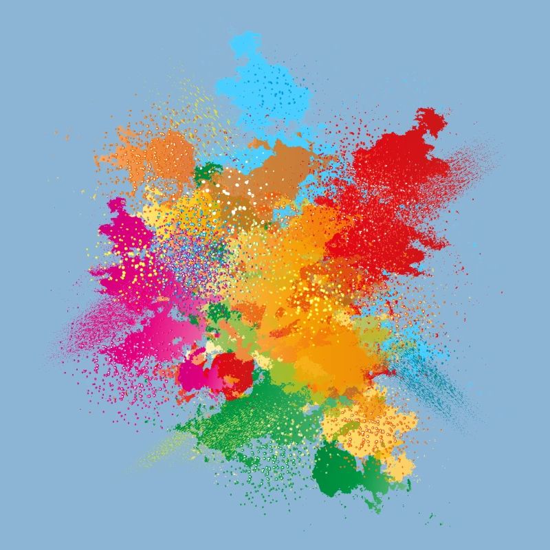Explosion de poudre de couleur de poudre de couleur