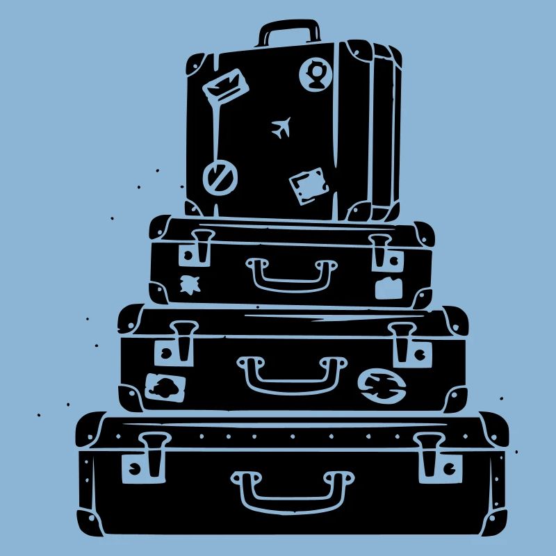 Suitcase Stack Vintage Travel