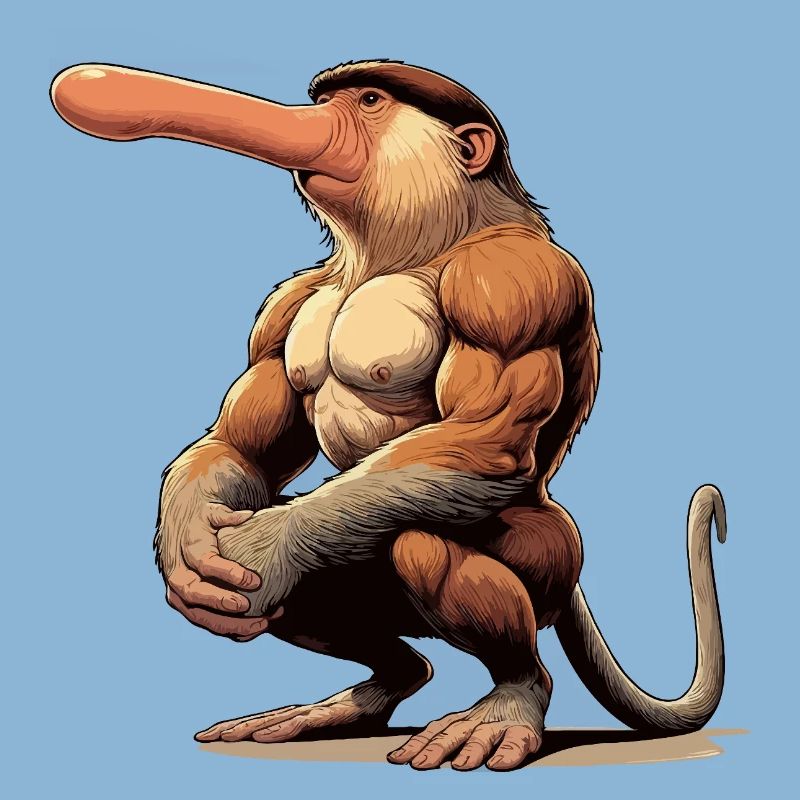 Proboscis monkey tough