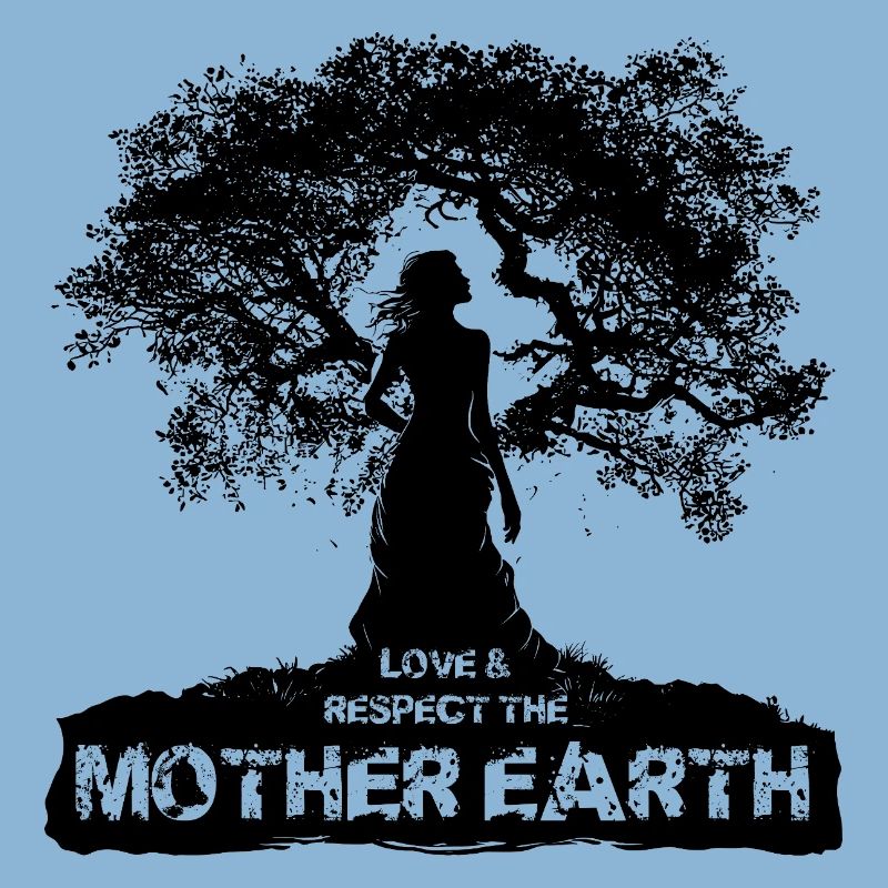 Mutter Erde - Schwarzes Design