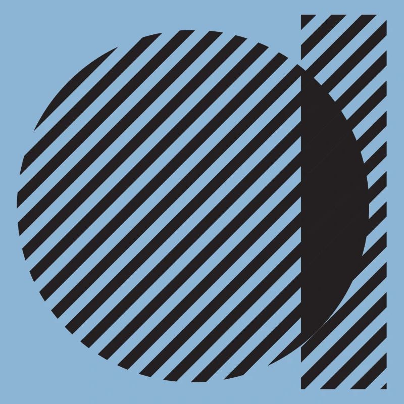 Diagonal Stripe Circle Abstract