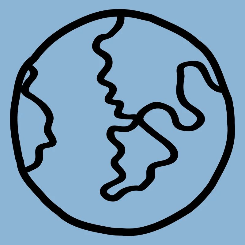 Planet Earth Space Doodle