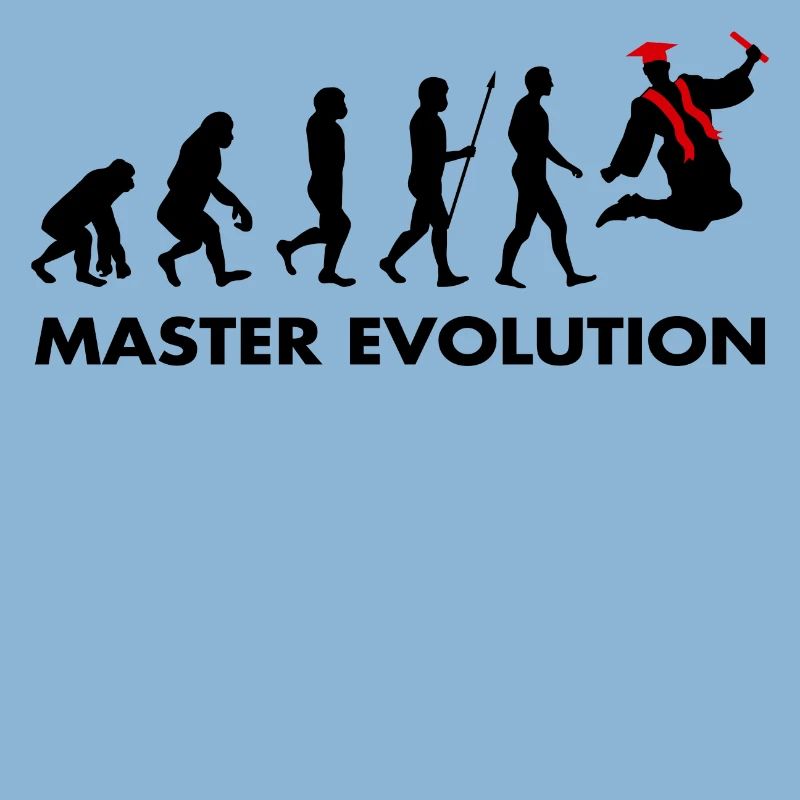 Master evolution exam passed school graduation