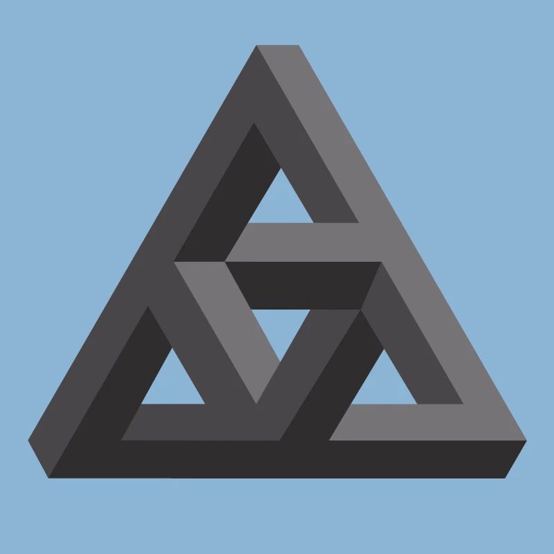 Abstract Geometry Pattern in Gray