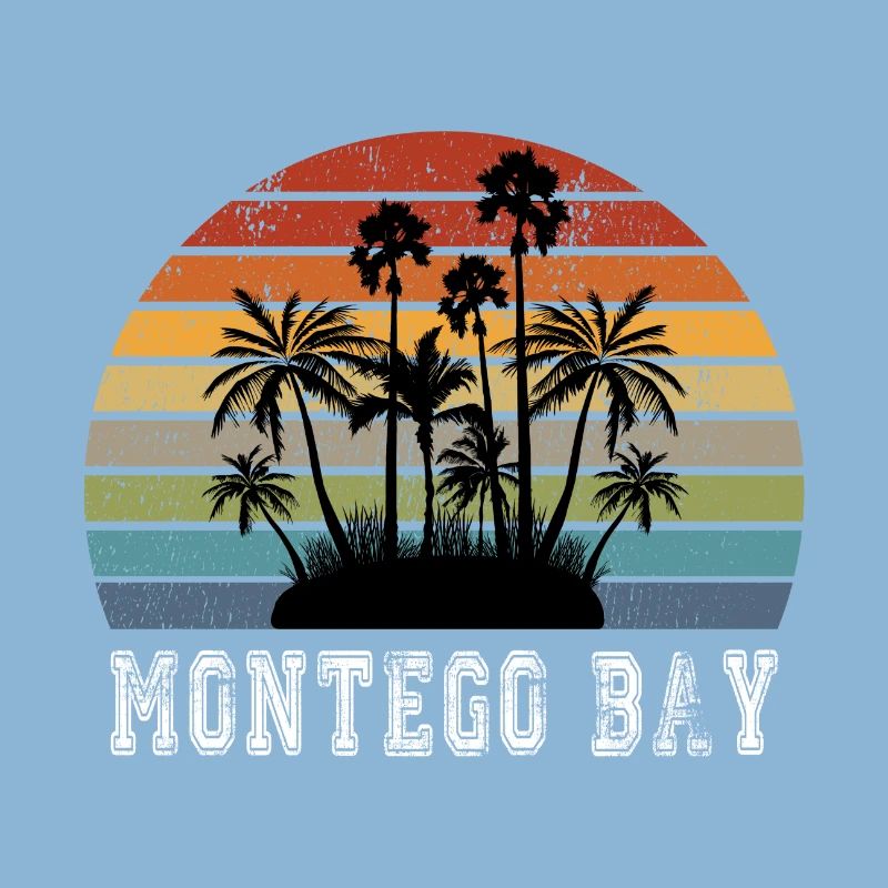 Conception / idée cadeau de palmiers de l'île de Montego Bay