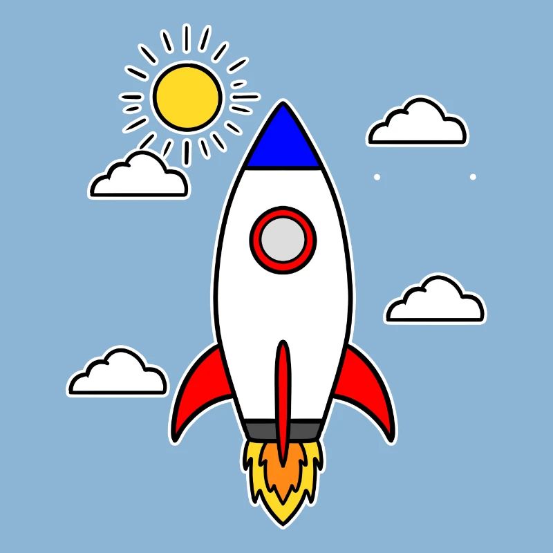 School launch rocket spaceship school start school