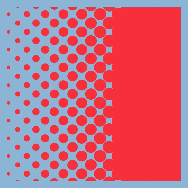 Halftone Gradient Rotes Panel