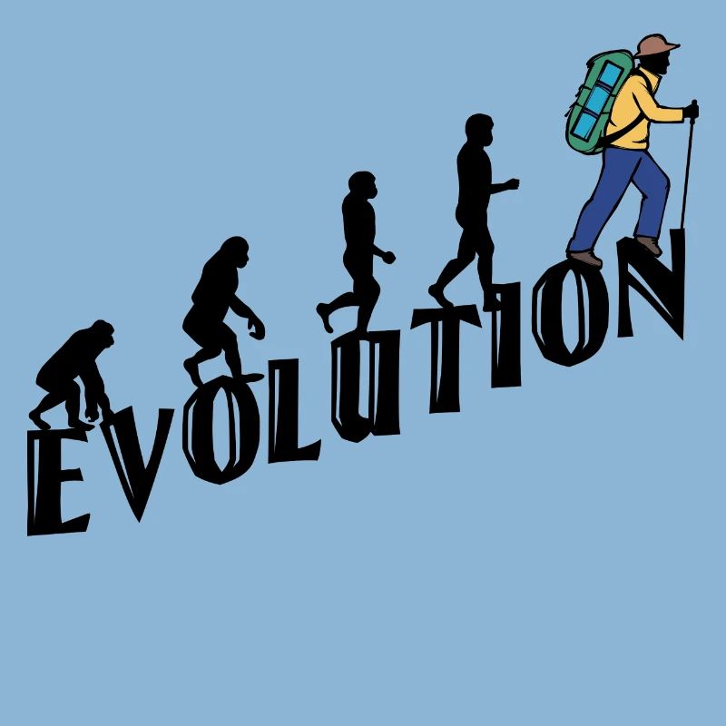 Hiking Evolution Hiker Hike Climbing
