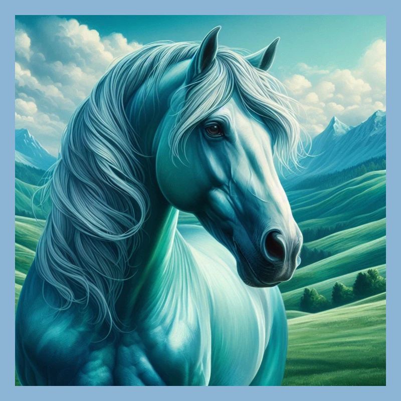 Cheval bleu