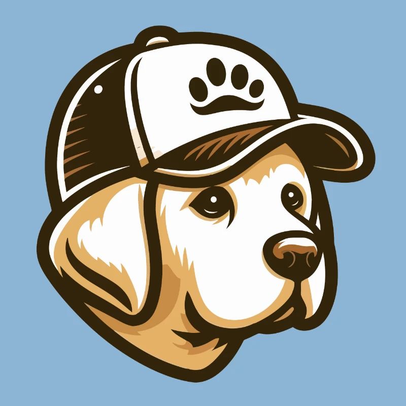 Labrador Head with Cap