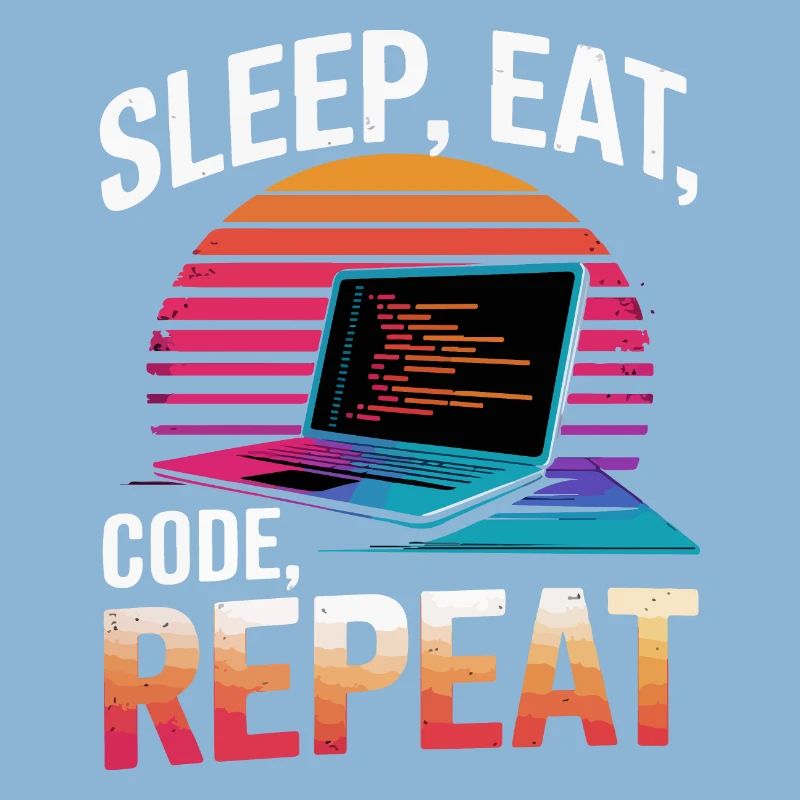 Sleep Eat Code Repeat Gift Programmeur Développeur