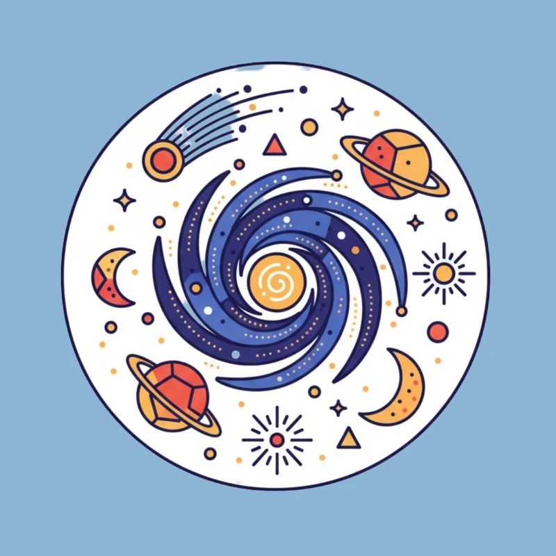 Cosmic Vortex Galaxy