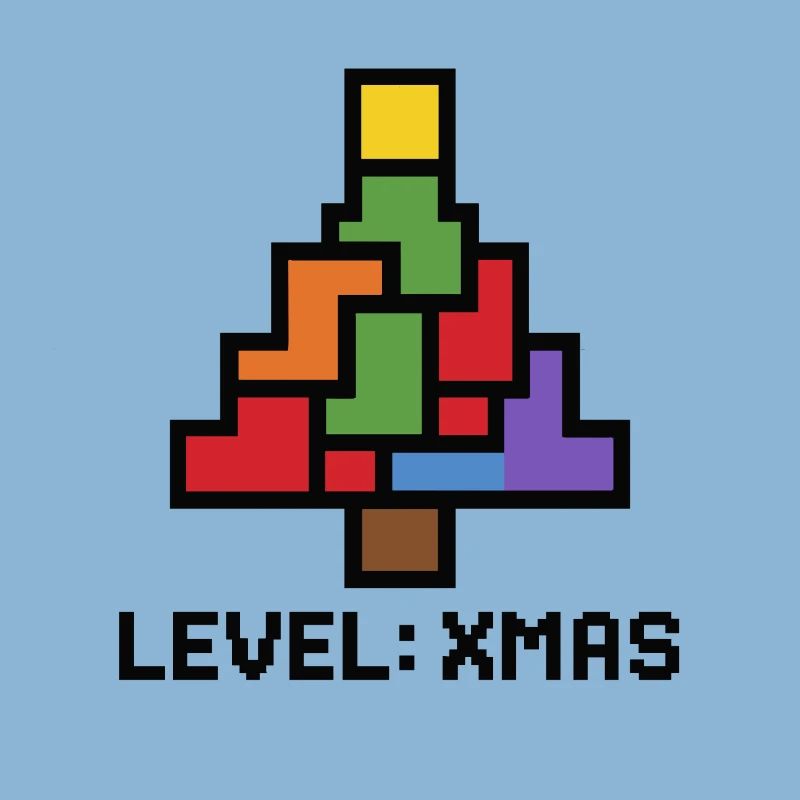 LevelXmas Pixel Tree
