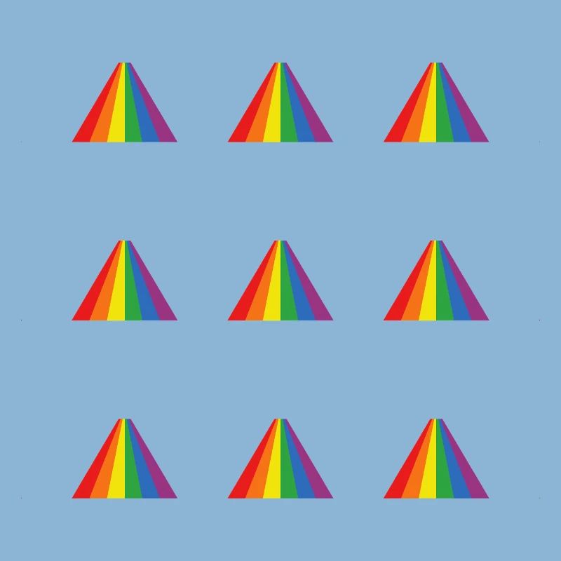 Rainbow Pyramid Pattern