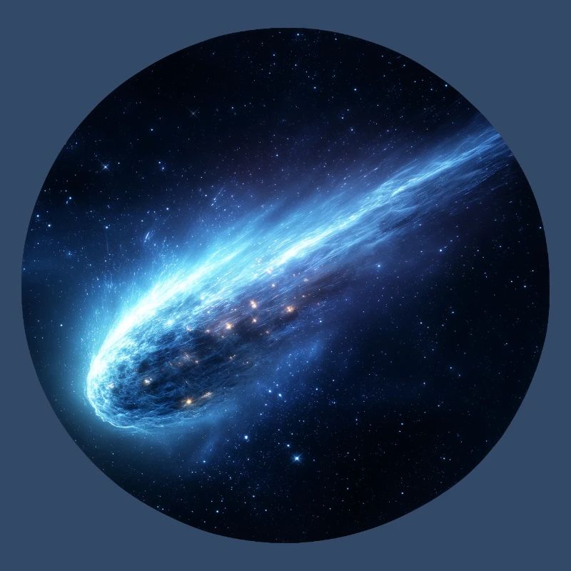 Astronomie Comète Spatiale Queue en Ligne