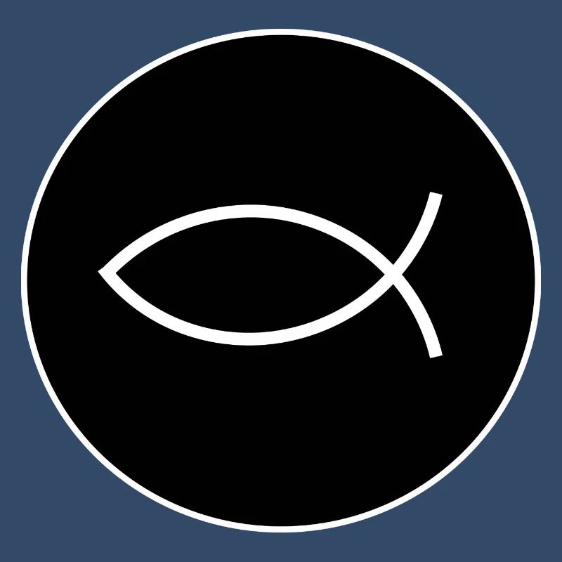 Jesus fish white Ichthys fish fish