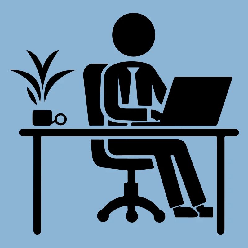 Worker Computer Job Desk