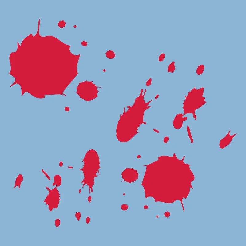 Red Paint Splashes Abstract Pattern
