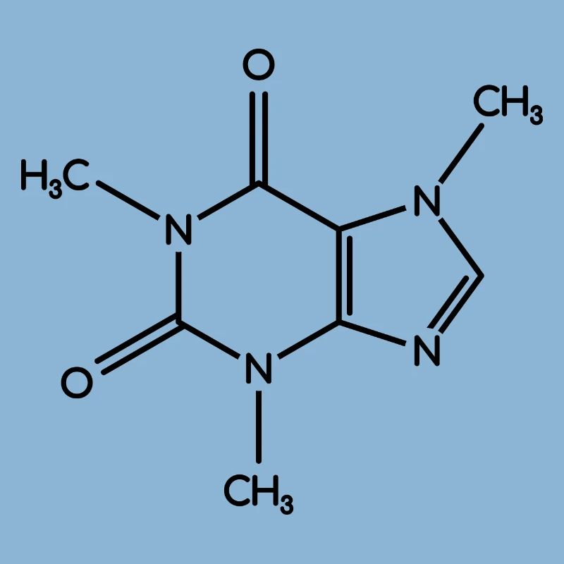Caffeine Molecule - Structural Formula