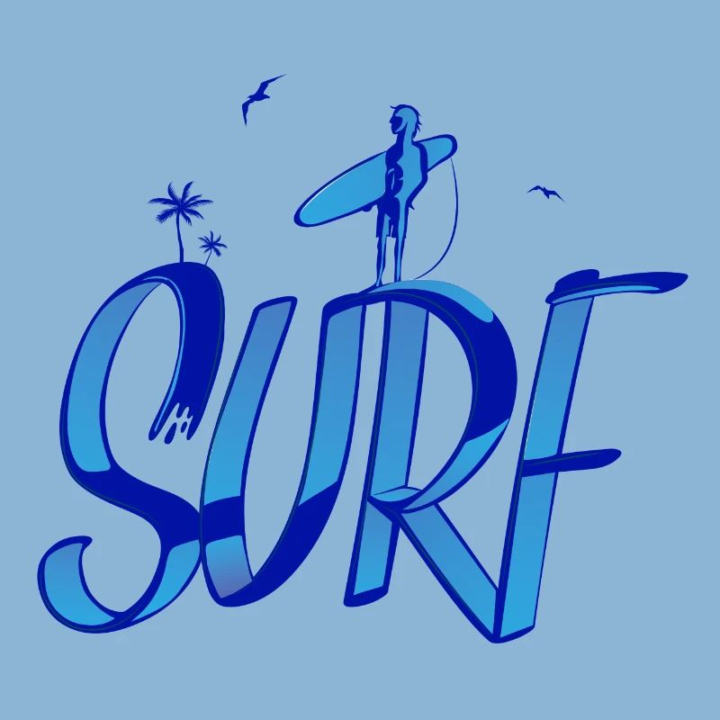 surf, surfer, surfeur