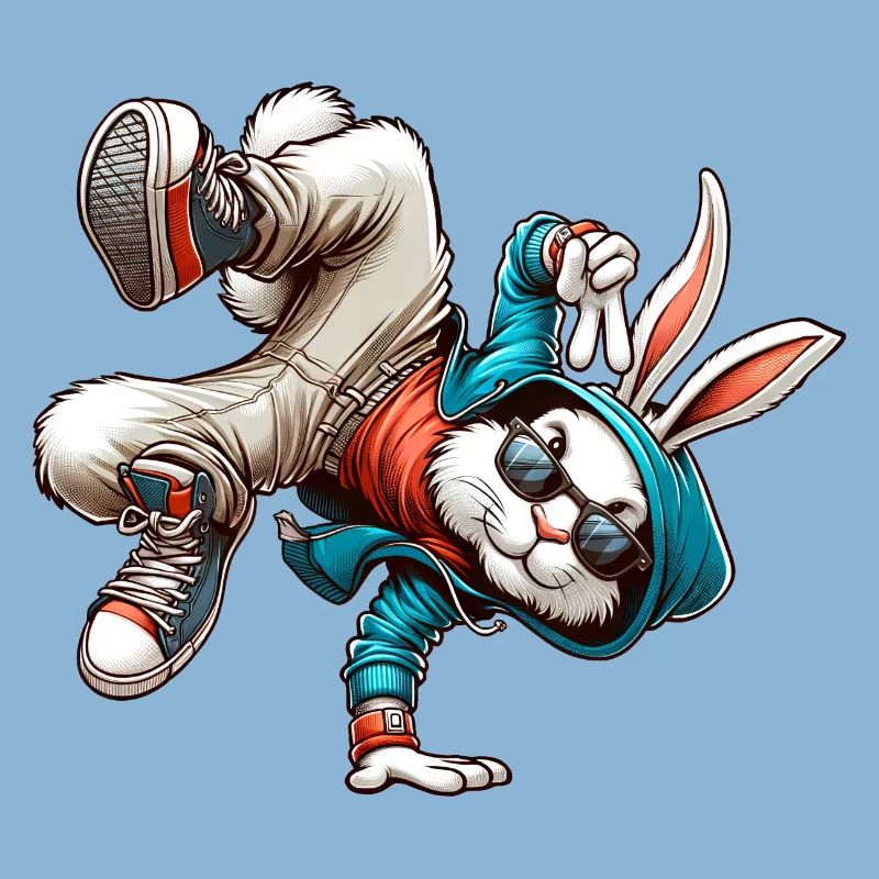 Easter Easter Bunny Dancing Breakdance