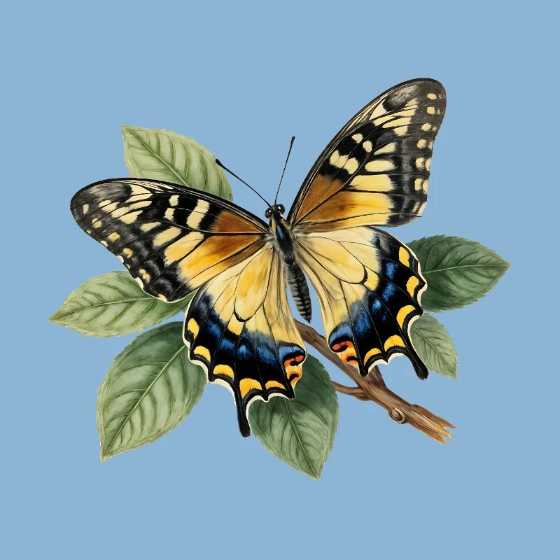 Schwalbenschwanz oder Große Haarsträhne, Papilio machaon