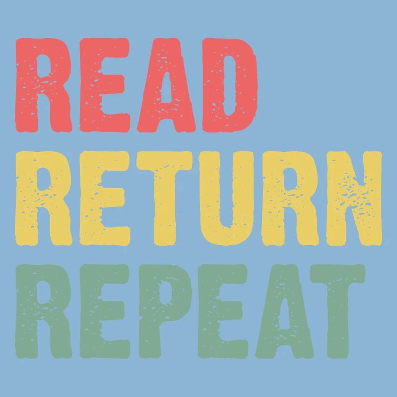 Read Return Repeat - Pastell Typo