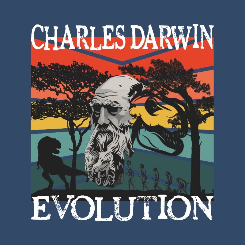 Charles Darwin Evolution textile gift idea
