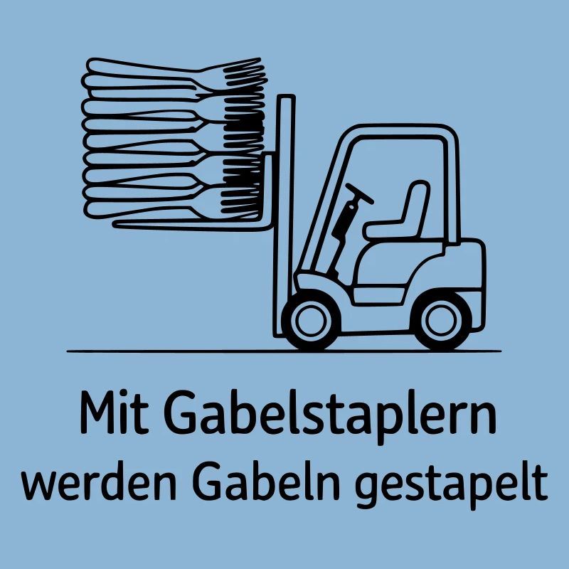 forklift pun fork stacking