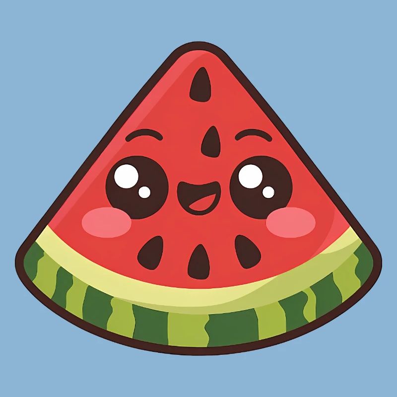 Mignonne tranche de pastèque
