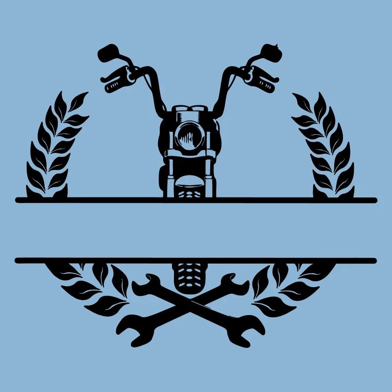Motorradmechaniker- oder Werkstattlogo