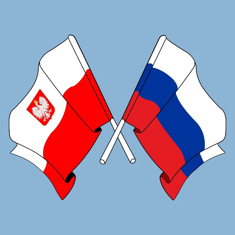 Drapeau Pologne, Russie