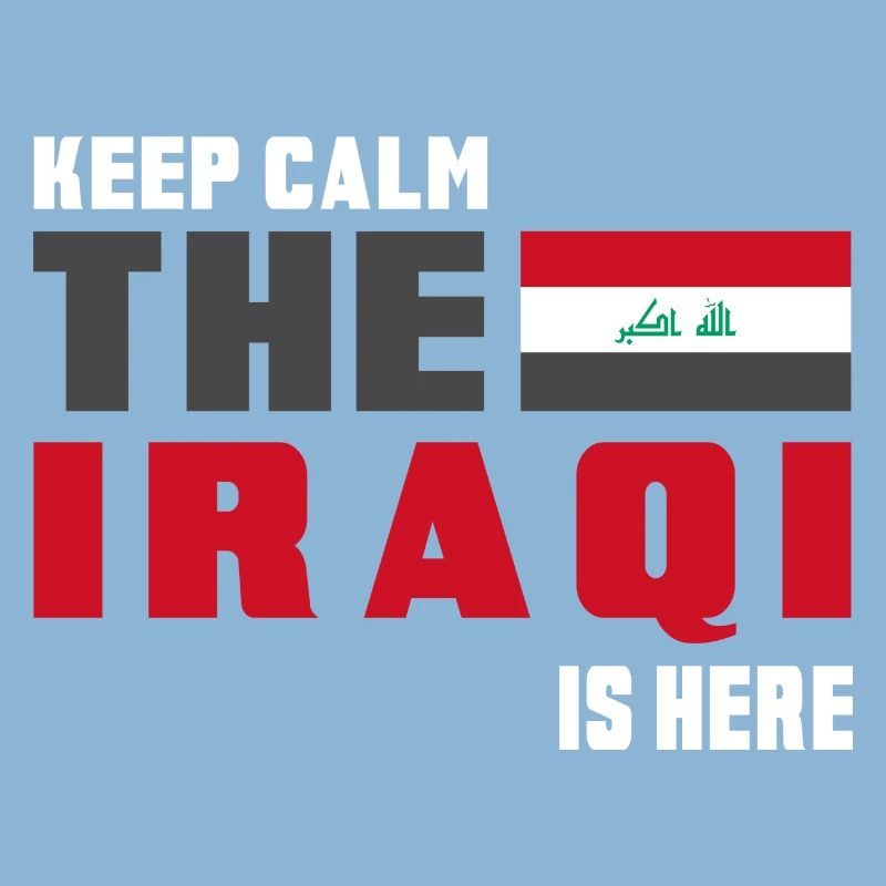Keep Calm Irak Flaggen Design