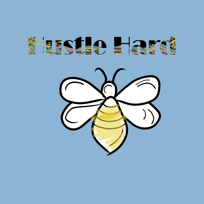 hustle hard bees