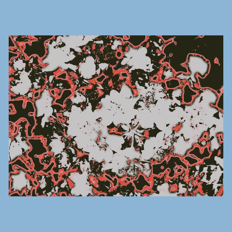 Red Nebula Abstract Pattern