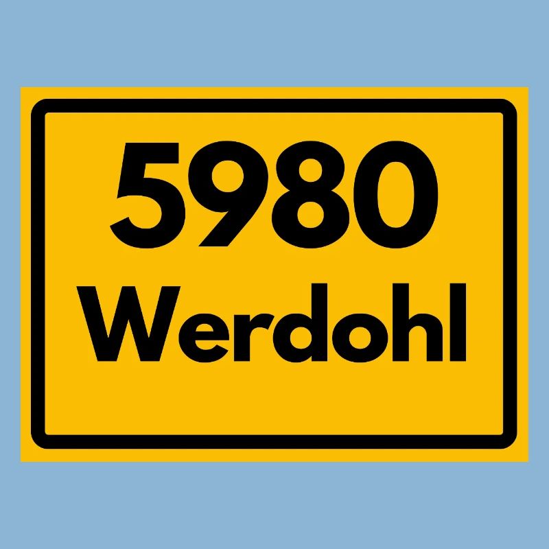 OLD POSTCODE POSTCODE RETRO 5980 WERDOHL HEIMAT