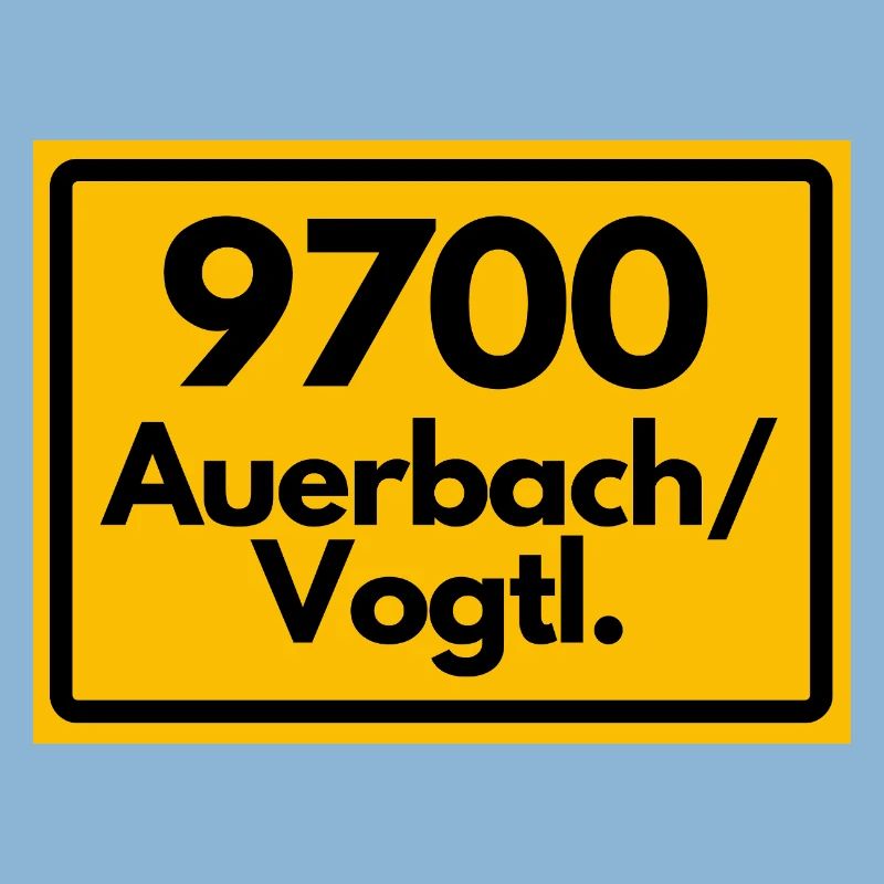 OLD POSTCODE 9700 AUERBACH/VOGTL. SAXONY