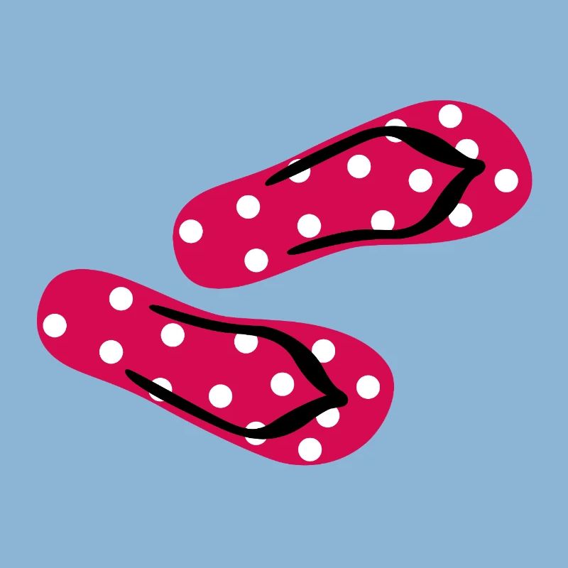 Slippers Toadstool Flip Flops Points Dots Summer