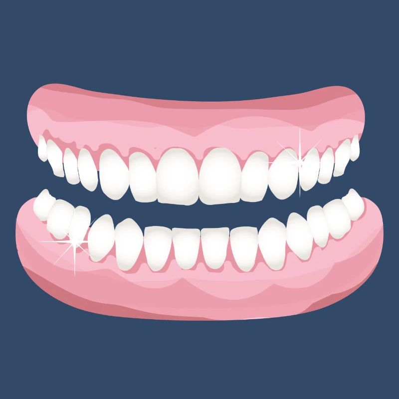 bright teeth with sparkling clean teeth