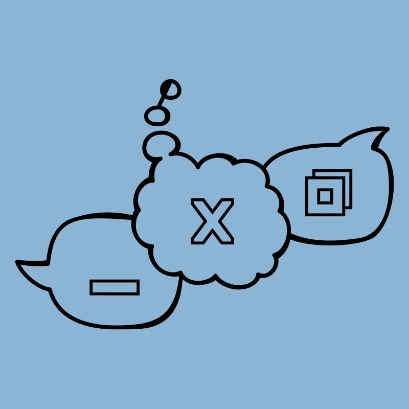 Computer speech bubbles